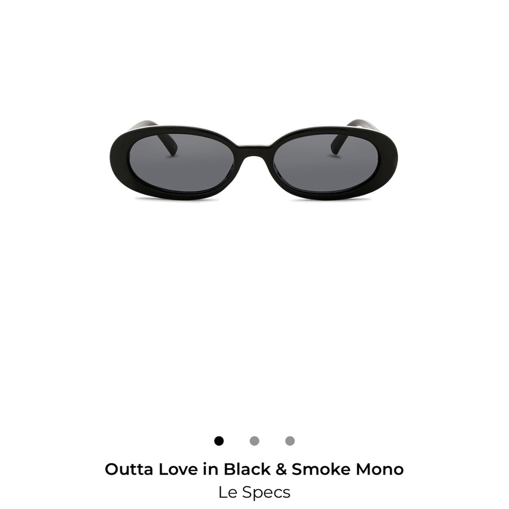 Le Specs Outta Love Sunglasses in Black and Gray